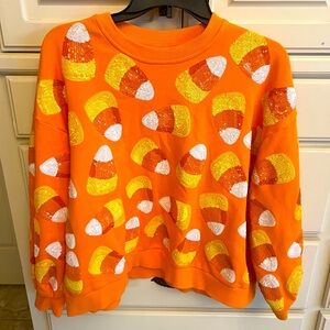Queen of Sparkles Candy Corn Sweatshirt